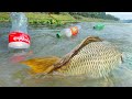 Unique Fishing Video 2024 | Amazing Village Boy Catching Fish With Plastic Bottle Hook Trap In River