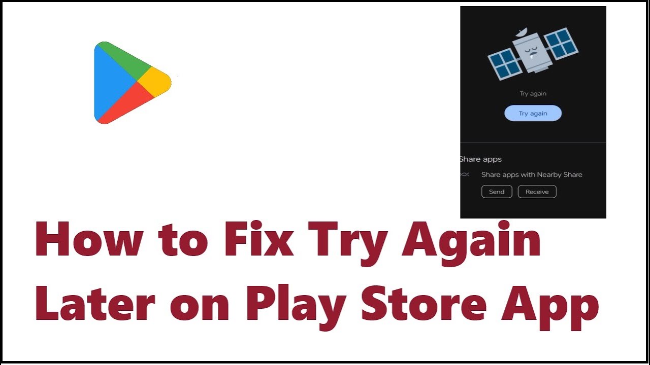How to Fix Try Again Later on Play Store App - YouTube