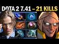 Invoker with 21 Kills and Octarine Core - Dota 7.41