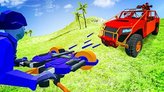 NERF WAR! Epic New TURRETS vs Nerf VEHICLES in Ravenfield!