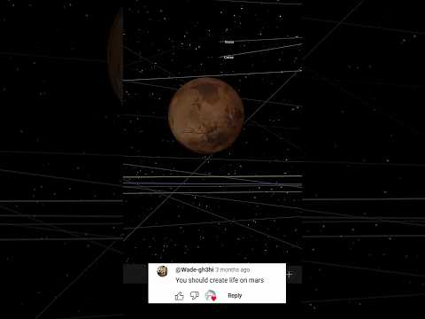 Making Life on Mars! #space #mars #universesandbox2 #simulation #planets #shorts