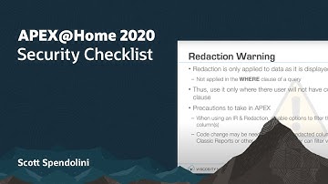 APEX Security Checklist - Scott Spendolini
