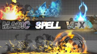 Magic Spell VFX Part1-CartoonVFX9X -Unity Particle Effect