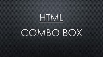 HTML (In Urdu) 09 - Creating ComboBox or DropdownList