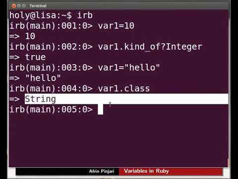 Variables in Ruby - Punjabi