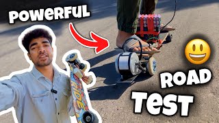 Powerful Skateboard बन गया 😃 / Electric Skateboard Test