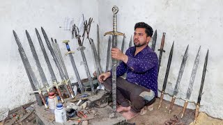 Amazing Process of Making Fantacy Sword | Damascus Steel Sword Forging