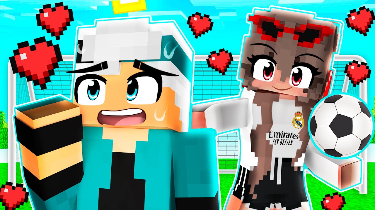 EU SOU O CRUSH da JOGADORA DE FUTEBOL NO MINECRAFT