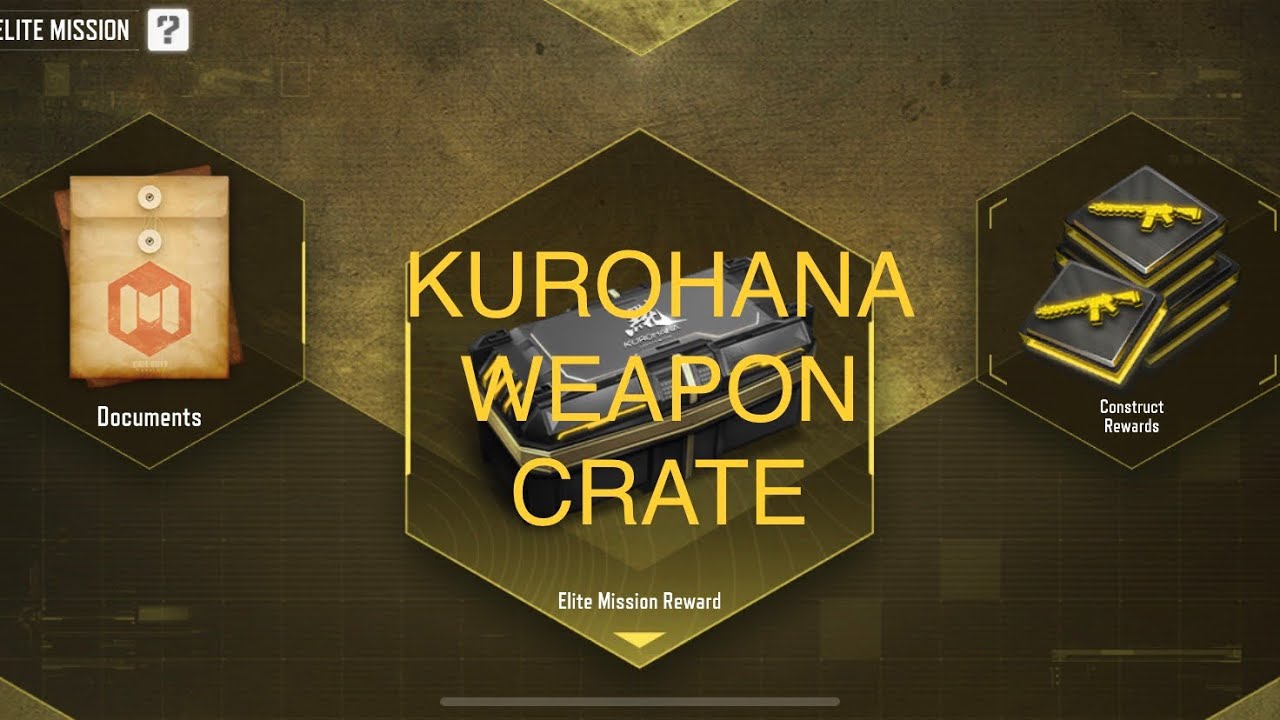 CODM SEASON 3 KUROHANA WEAPON CRATE update - YouTube