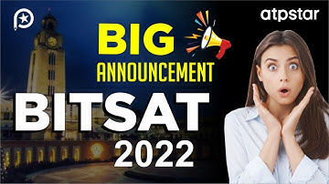 Big Surprise : BITSAT 2022 | Best Test Series for BITSAT |  ATP STAR Kota