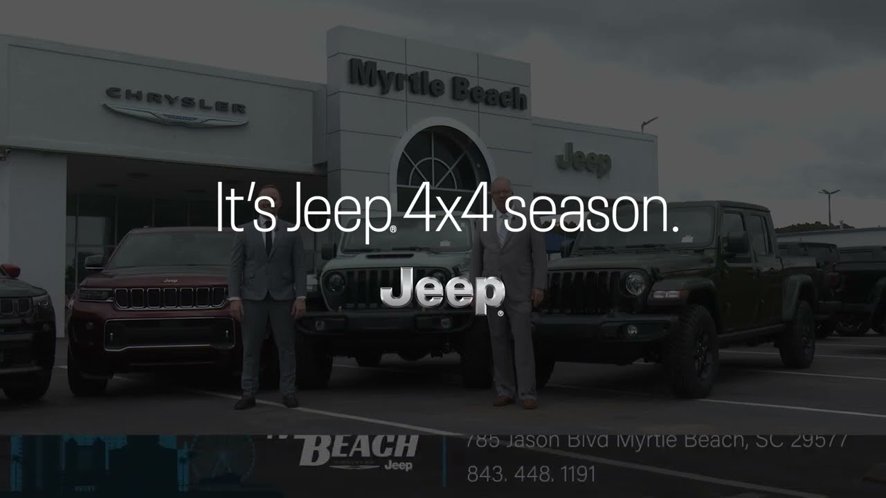 It's Jeep Season Here at Myrtle Beach Chrysler Jeep 