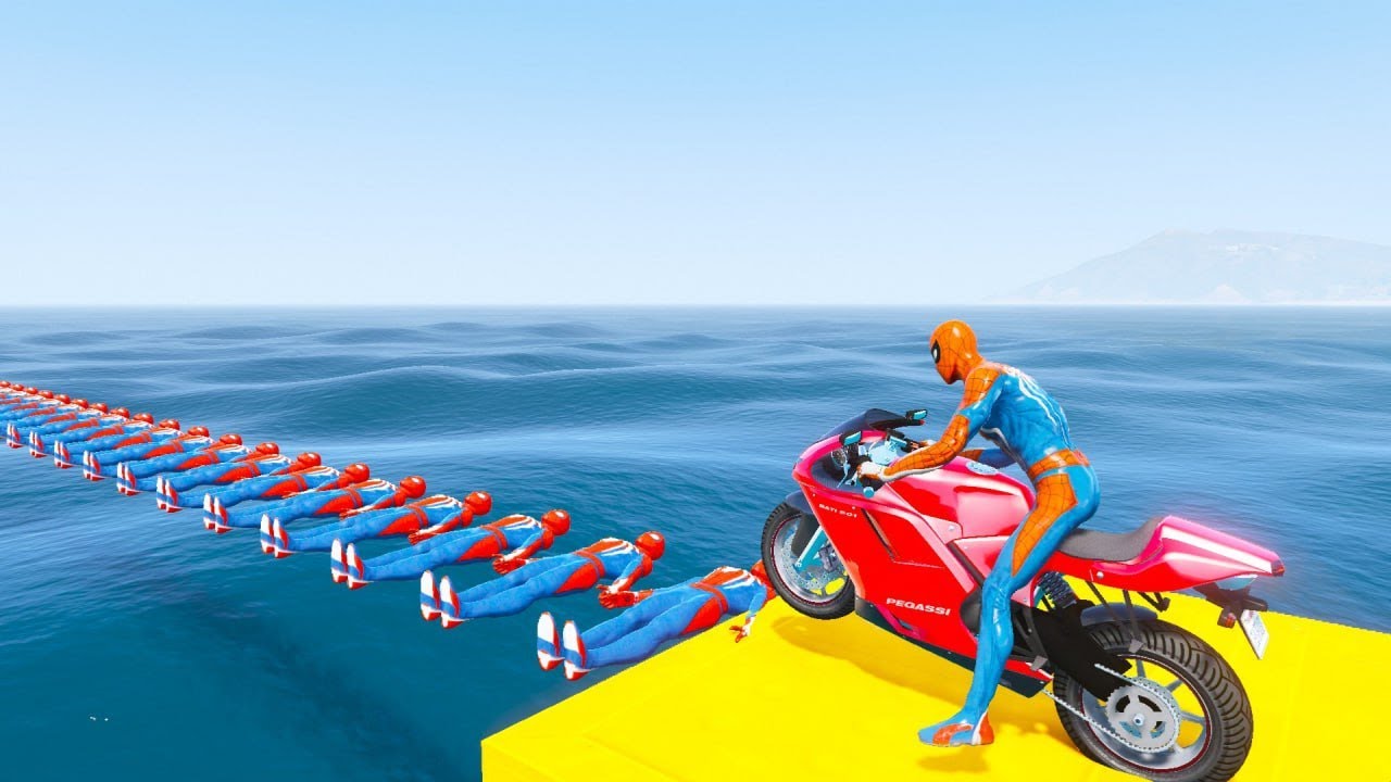 الرجل العنكبوت انقاذ باتمان Spider-Man Rescue batman vs iron man vs venom funny Game GTA 5 superhero