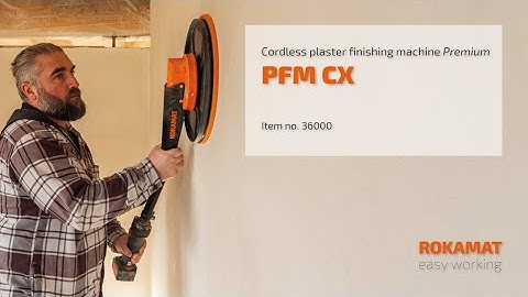 Cordless plaster finishing machine Premium PFM CX | ROKAMAT [Original Video]