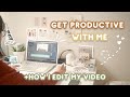 HOW I EDIT MY AESTHETIC VIDEO 🍳 Vlog #2 start a productive morning with me | Indonesia