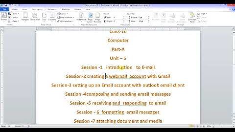 Computer class 10 part B unit 5 (session 1 to 8) E- mail messaging