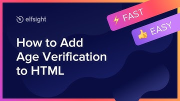 How to Add Age Verification Widget to HTML