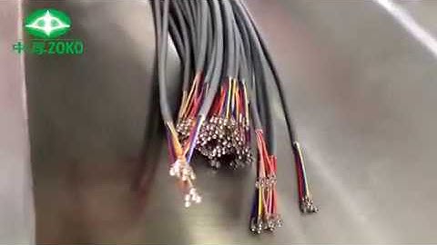 Fully Automatic multi-conductor round cable solder tinning and crimping machine