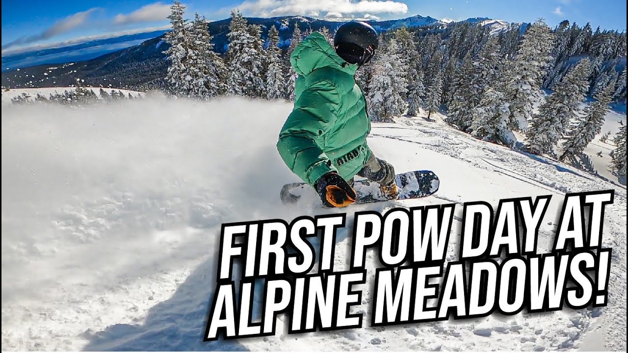 FIRST POWDER DAY AT ALPINE MEADOWS! - YouTube