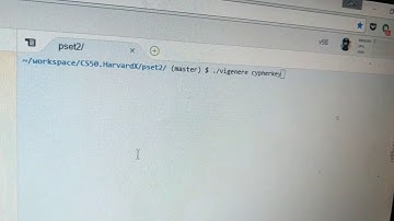HarvardX CS50: Vegenere cypher