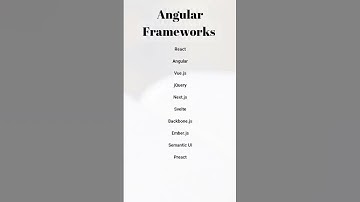 Top angular Frameworks 2024