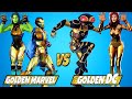 Golden DC (& new Poison Ivy, The Joker) vs Marvel Skins - Fortnite Battle Royale