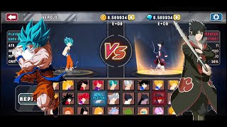 SSJ Goku Blue Vs Akatsuki Sasuke – Who Will Win?🔥 | Stickman Warriors screenshot 1
