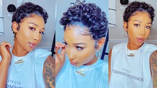 Is this a $30 Synthetic Wig Or Did I Just Cut My Hair??| Trendy Kay