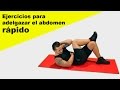 Ejercicios para adelgazar el abdomen en casa rápido - HIIT + abdominales