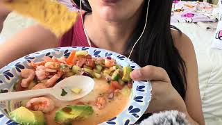 ASMR Ceviche de Camaron 🍤 Eating sounds Mukbang 👄