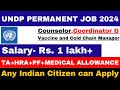 Permanent position in undp 2024  salary 1 lakh  online interview  ngo jobs 2024