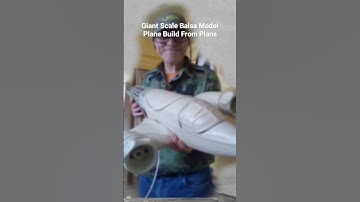Giant Scale Balsa Model Plane Build From Plans