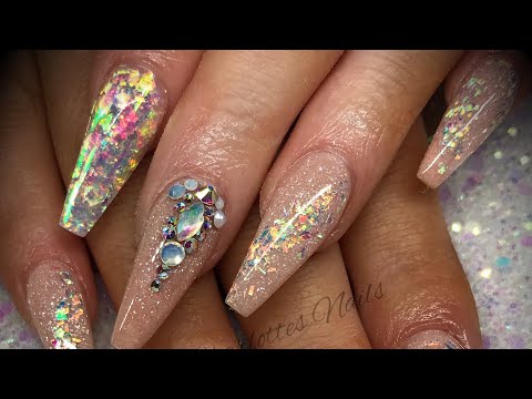 Acrylic Nails Simple Glitter Design You Acrylic Nails Simple Glitter Design