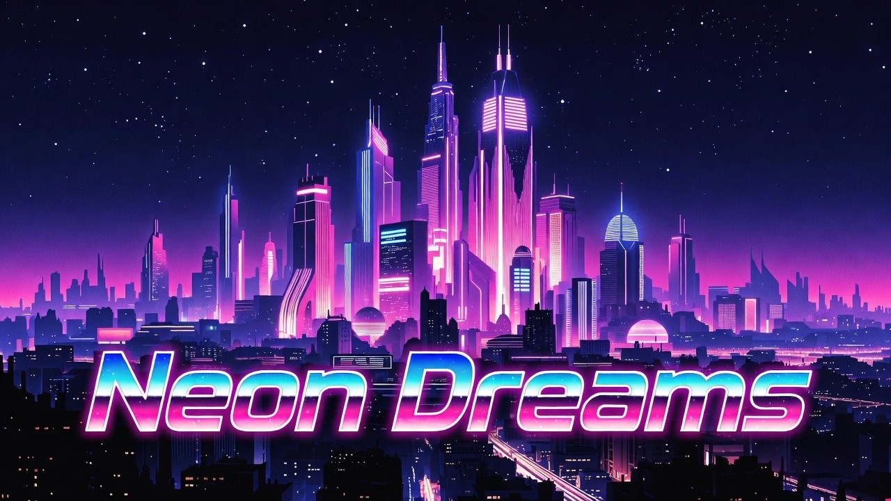 Neon Dreams 🌌 Synthwave Relaxation Mix (Full 1h20 Non-Stop)