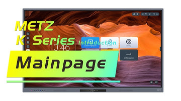 METZ K Series Interactive Display -  Main page