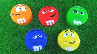 Satisfying Video | Unpacking 5 Rainbow M&M'S vs Maltesers Containers with Color Candy ASMR