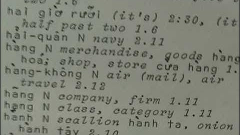 How to Look Up Words in a Vietnamese Dictionary Part 4/6