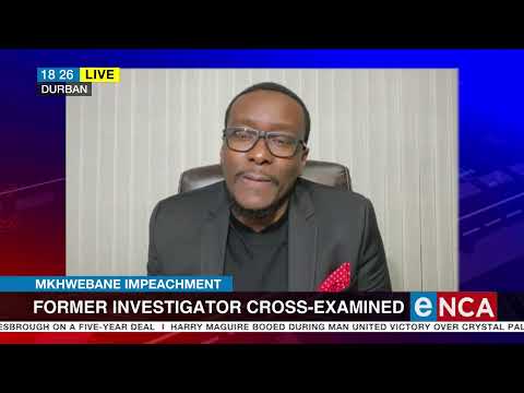 Mkhwebane Impeachment | Former investigator cross examined