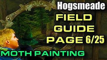 Field Guide Pages - Moth Painting - Hogsmeade - The Abandoned Shop | Hogwarts Legacy