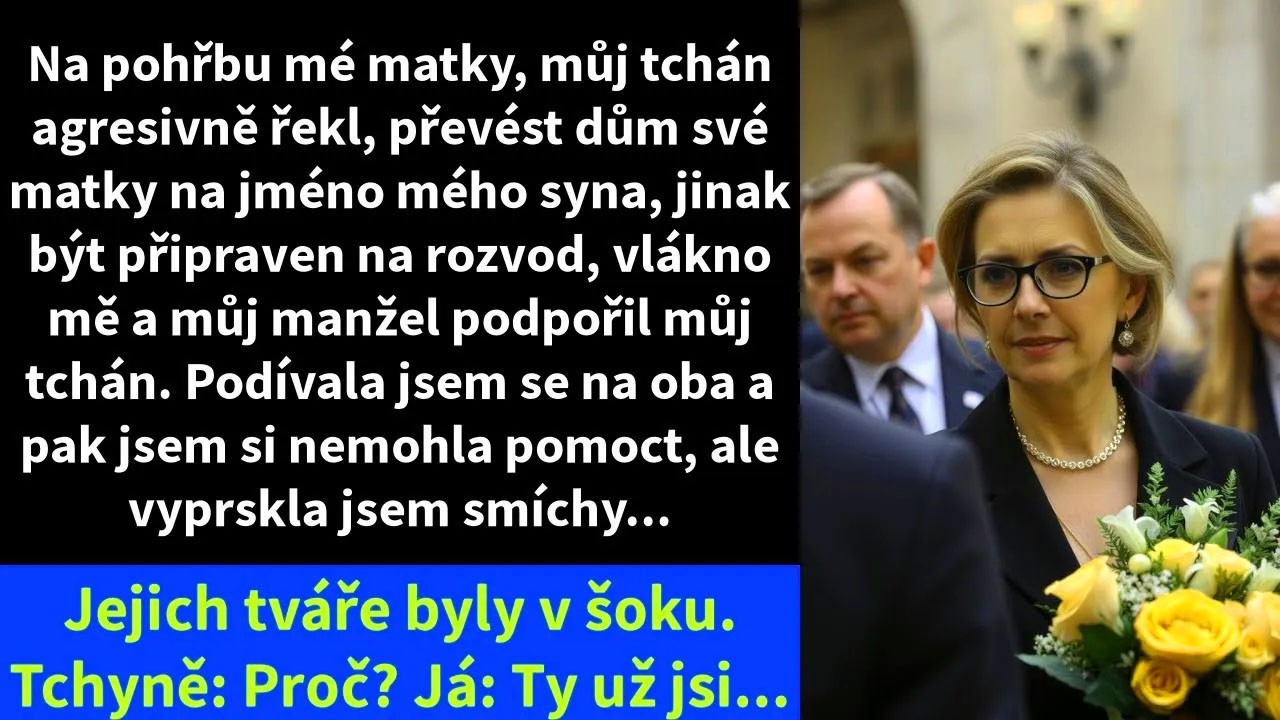 Na pohřbu mé matky se ke mně tchyně přitočila s úsměvem a prohlásila: „Tenhle pokoj by se mi mohl hodit.“ Neptala se, jestli truchlím. Prohlížela si dům mých rodičů a plánovala, kam si postaví...