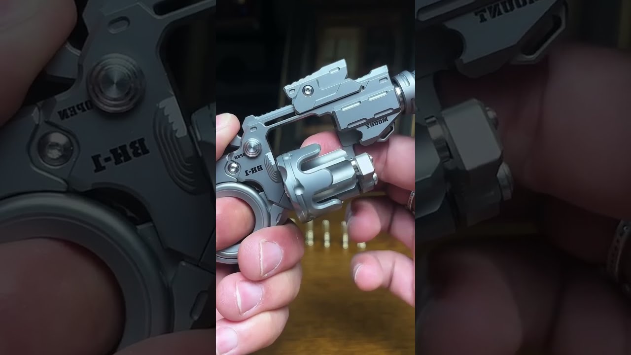 Titanium Alloy Hard Core Debut EDC Revolver Decompression Toy Alltoys Shorts Energeticarmament