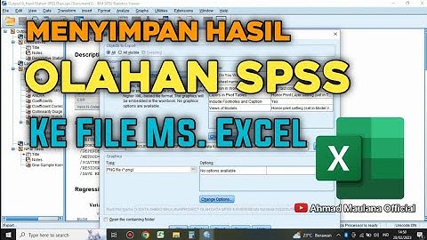 Cara Mengubah Hasil Olahan Spss Ke Ms. Excel