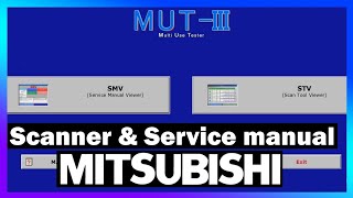 💥🚙Scanner Automotriz y Service Manual MUT III para la línea Mitsubishi🚨⚡
