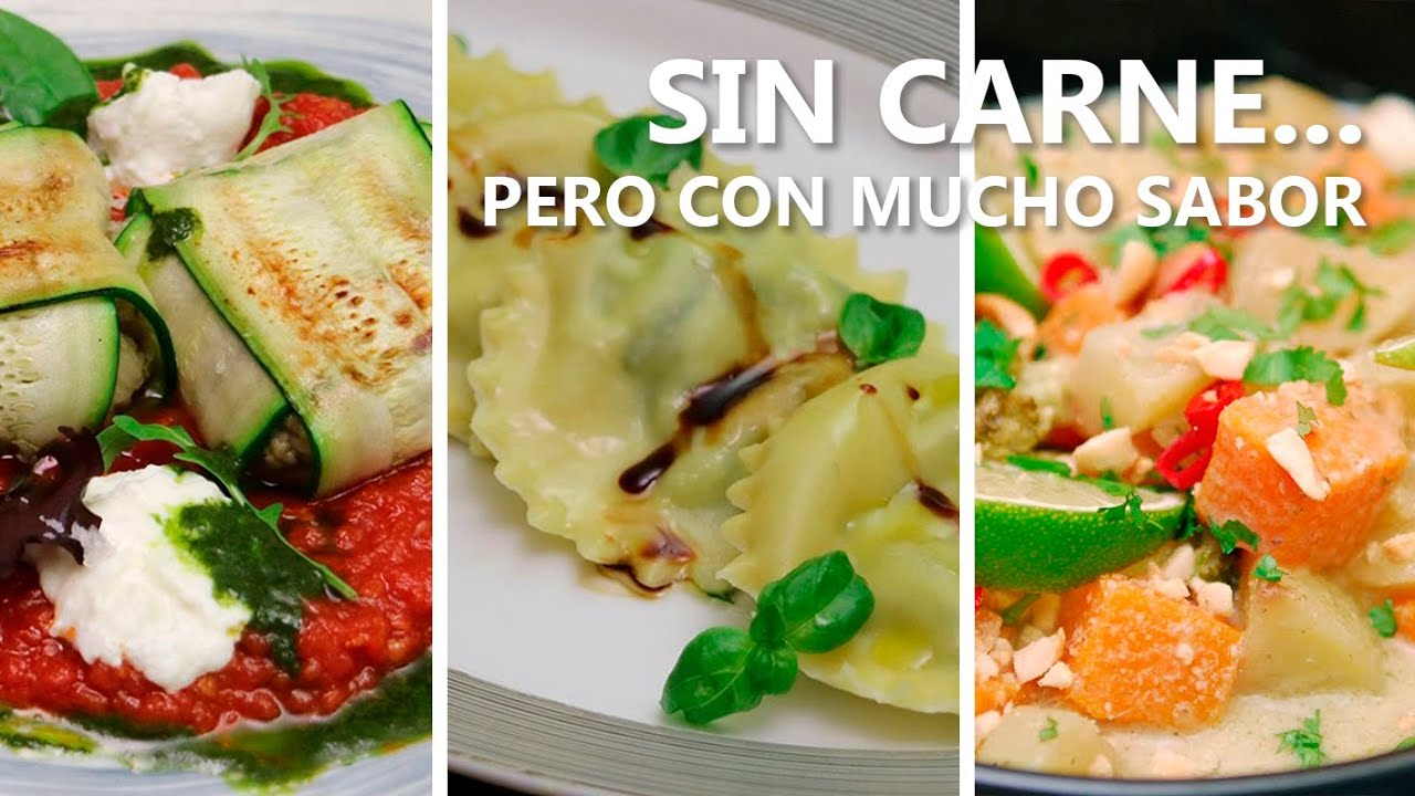 3 RECETAS VEGETARIANAS PARA TRIUNFAR POR TODO LO ALTO - YouTube