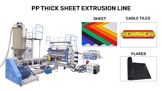 PP Thick Sheet Extrusion Line | Plastic Sheet Extrusion Line Machine Manufacturer | RR Plast