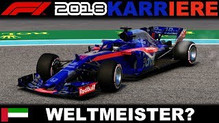 WER HOLT DEN TITEL? WIR ODER LECLERC? 2 PUNKTE! | FORMEL 1 2018 KARRIERE ABU DHABI #063[German] screenshot 4