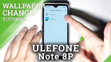 ULEFONE Note 8P – Lock Screen Style & Display Wallpaper
