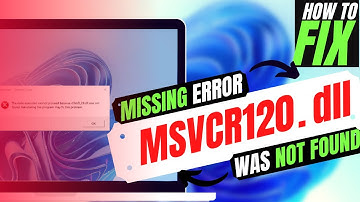 [2023] How To Fix MSVCR120.dll Missing Error ✅Not found error💻 Windows 10/11/7 💻 32/64bit