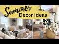 SUMMER DECOR IDEAS 2023 | LIVING ROOM DECORATE WITH ME | COZY COTTAGE STYLE