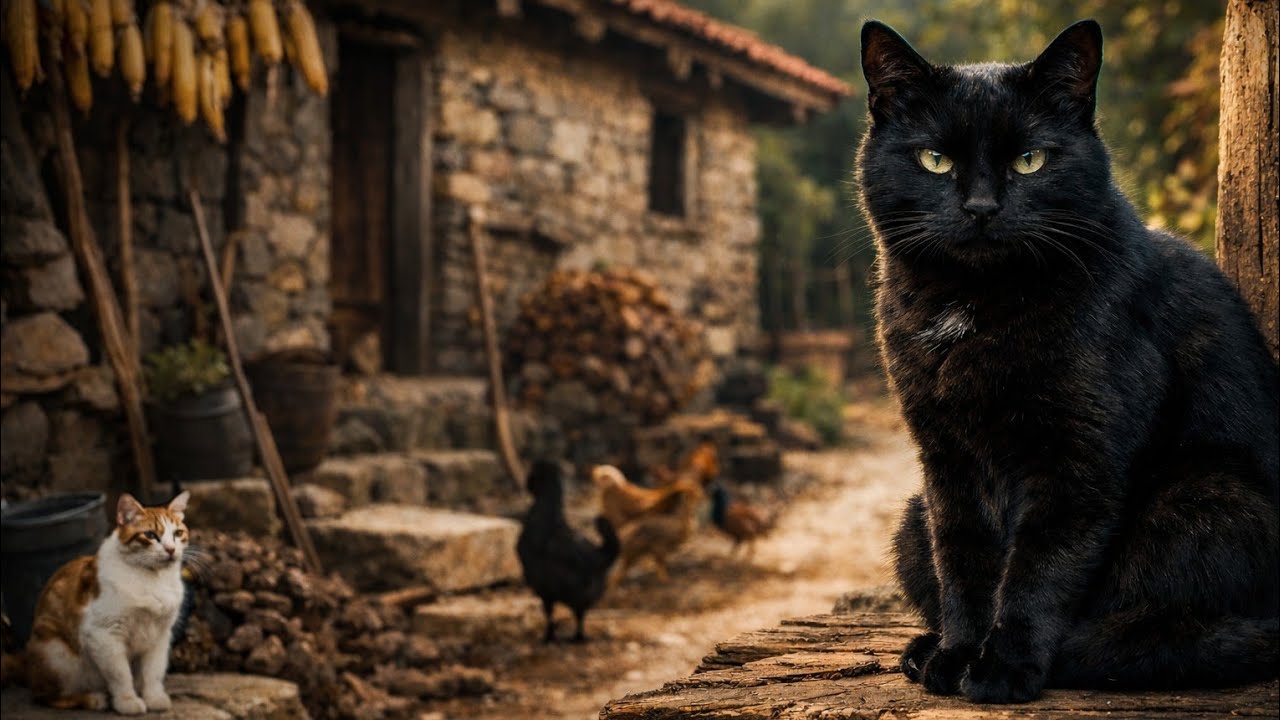 Kediler ve diğer işler #village #cat #blackcat