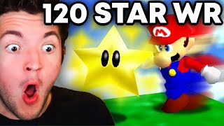 Simply reacts to the NEW 120 Star World Record Speedrun by Weegee
